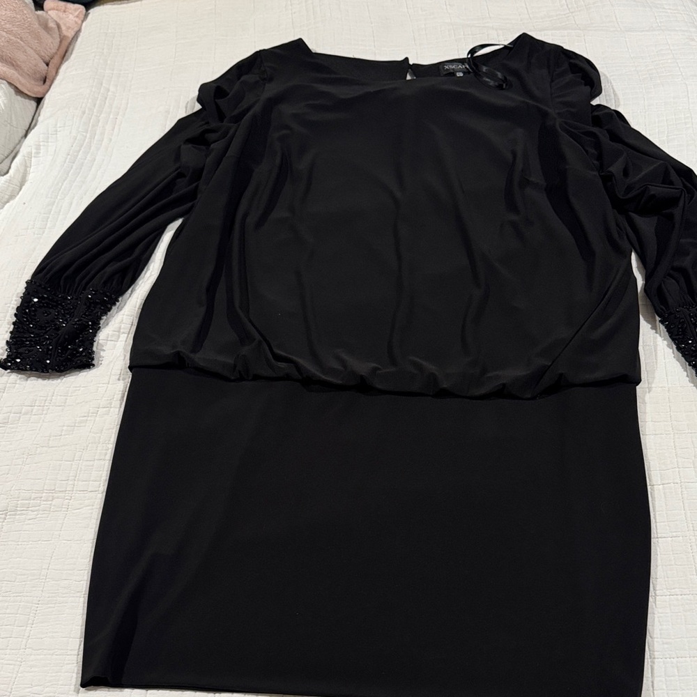 Elegant Black Long Sleeve Dress
